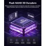 ORICO NVMe 2TB SSD M2, PCIe Gen4x4 M.2 SSD, hasta 5200MB/s, Disco Duro M2 Interno 3D QLC NAND, Caché Dinámica SLC, Compatible