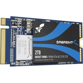 SABRENT 2242 M.2 NVMe SSD 2TB, SSD Interno 2500 MB/s de Lectura, 42 mm PCIe 3.0 X4, Unidad de Estado sólido Interno, Alto