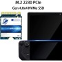 Dogfish M.2 2242 SSD 512 GB NVMe PCIe Gen3 x 4 Unidad Interna de Estado sólido, 3D NAND TLC, SSD para Juegos, Velocidad R/W de