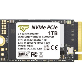 Timetec 1TB M.2 2242 SSD NVMe PCIe Gen3x4 3D NAND TLC Velocidad de Lectura/Escritura de hasta 2,100/1,600 MB/s Compatible con