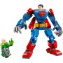 LEGO DC Armadura Robótica de Superman vs. Lex Luthor Juguete de Superhéroes con Minifiguras para el Juego de rol de Batallas,