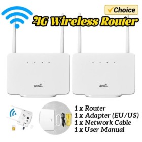 Enrutador inalámbrico 4G, enrutador 4G de 300Mbps, módem inalámbrico, 