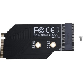 EMSea Tarjeta adaptadora NVMe M.2 PCIe 4.0 negra 2242 a 2280 compatible con Legion Go 2230/2242 NVMe a 2280 Expansión para