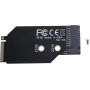 EMSea Tarjeta adaptadora NVMe M.2 PCIe 4.0 negra 2242 a 2280 compatible con Legion Go 2230/2242 NVMe a 2280 Expansión para