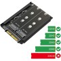 SOFORFREEM SSD NVME M.2 2 en 1 y SSD B Key/Key A SFF-8639 U.2 con Soporte de : Conserva el SSD MSATA como Unidad SATA de 7 mm y