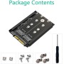 SOFORFREEM SSD NVME M.2 2 en 1 y SSD B Key/Key A SFF-8639 U.2 con Soporte de : Conserva el SSD MSATA como Unidad SATA de 7 mm y