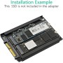 SOFORFREEM SSD NVME M.2 2 en 1 y SSD B Key/Key A SFF-8639 U.2 con Soporte de : Conserva el SSD MSATA como Unidad SATA de 7 mm y