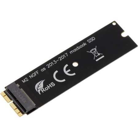 KALEA-INFORMATIQUE Adaptador M2 a Mac 2013 2014 2015 2016 2017 2018 2019 2020 con SSD en 12+16 Puntos, Fabricado por Sintech.