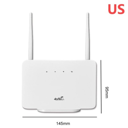 Módem enrutador 4G LTE CPE de 300Mbps, enrutador inalámbrico, antena e