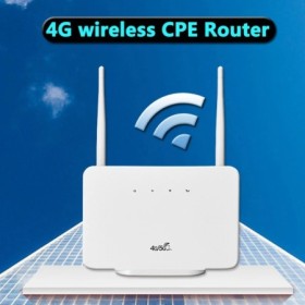 Módem enrutador 4G LTE CPE de 300Mbps, enrutador inalámbrico, antena e