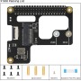 Geekworm X1000 M.2 Key-M NVMe SSD Pip PCIe Peripheral Board Top for Raspberry Pi 5