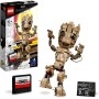LEGO Marvel Yo Soy Groot, Figura de Decoración para Construir, Juguete de Construcción, Regalo de Guardianes de la Galaxia 2