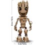 LEGO Marvel Yo Soy Groot, Figura de Decoración para Construir, Juguete de Construcción, Regalo de Guardianes de la Galaxia 2