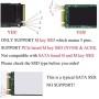 KINGDATA Adaptador de conversión SSD M.2 NVME para MacBook Air Pro Retina mediados de 2013 2014 2015 2016 2017, NVME/AHCI SSD