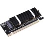 EZDIY-FAB M.2 Adaptador NVME SSD a PCI Express, Soporte PCIe x4 x8 x16 Ranura, Soporte M.2 Clave M SSD 2230 2242 2260 2280