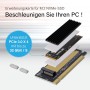 EZDIY-FAB M.2 Adaptador NVME SSD a PCI Express, Soporte PCIe x4 x8 x16 Ranura, Soporte M.2 Clave M SSD 2230 2242 2260 2280