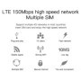 TIANJIE 4G WiFi móvil 2100/3000mAh batería segura Mifi LTE punto de ac
