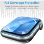 UniqueMe Protector de Pantalla para Apple Watch Series 10 46 mm - 8 Pack, TPU Film HD Flexible Protector,Sin Burbujas