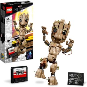 LEGO Marvel Yo Soy Groot, Figura de Decoración para Construir, Juguete de Construcción, Regalo de Guardianes de la Galaxia 2