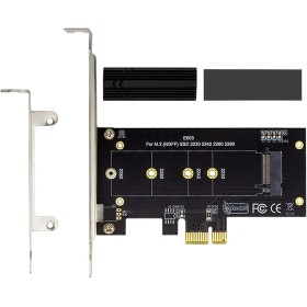 ACTIMED Adaptador NVMe PCIe de SSD M.2 a PCI-e/Potente disipación de Calor/Compatible con la Interfaz PCI-e X1, X4, X8, X16 /