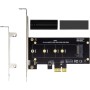 ACTIMED Adaptador NVMe PCIe de SSD M.2 a PCI-e/Potente disipación de Calor/Compatible con la Interfaz PCI-e X1, X4, X8, X16 /