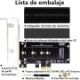 ACTIMED Adaptador NVMe PCIe de SSD M.2 a PCI-e/Potente disipación de Calor/Compatible con la Interfaz PCI-e X1, X4, X8, X16 /