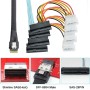 cablecc SFF-8654 a U2 Kit NGFF M-Key a Slimline SAS NVME PCIe SSD SATA adaptador para placa base