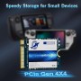 Dogfish M.2 2230 SSD 512GB NVMe PCIe 4.0 3D TLC NAND Unidad interna de estado sólido para juegos, compatible con Steam Deck PS5