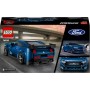 LEGO Speed Champions Deportivo Ford Mustang Dark Horse Coche de Juguete Azul para Construir, Maqueta de Vehículo con Minifigura