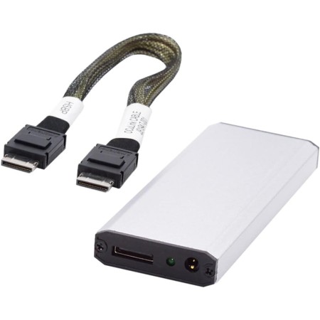 cablecc SFF-8612 SFF-8611 Puerto Oculink a M.2 NGFF M-Key a NVME PCIe SSD 2280 Adaptador de carcasa SSD para placa base