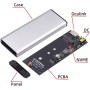 cablecc SFF-8612 SFF-8611 Puerto Oculink a M.2 NGFF M-Key a NVME PCIe SSD 2280 Adaptador de carcasa SSD para placa base