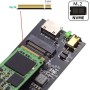 cablecc SFF-8612 SFF-8611 Puerto Oculink a M.2 NGFF M-Key a NVME PCIe SSD 2280 Adaptador de carcasa SSD para placa base