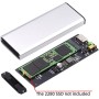 cablecc SFF-8612 SFF-8611 Puerto Oculink a M.2 NGFF M-Key a NVME PCIe SSD 2280 Adaptador de carcasa SSD para placa base