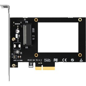 GLOTRENDS PU11 Adaptador de U.2 a PCIe 4.0 X4 para SSD U.2 de 2,5 Pulgadas, PCIe 4.0 X4 de máxima Velocidad