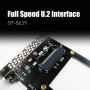 GLOTRENDS PU11 Adaptador de U.2 a PCIe 4.0 X4 para SSD U.2 de 2,5 Pulgadas, PCIe 4.0 X4 de máxima Velocidad
