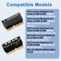 Adaptador M.2 NVME SSD Convertidor para MacBook Air Pro Retina,SSD m2,Nvme,SSD m.2,Kit Mejorado para A1465 A1466 A1398 A1502