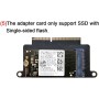 chenyang Adaptador MAC SSD mejorado de 2230/2242 mm M.2 NVME SSD adaptador de conversión mejorado para MAC Pro 2016 2017 13