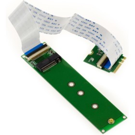 KALEA-INFORMATIQUE Extensión Riser Tipo M.2 NGFF para Montar un SSD M2 PCIe M Key AHCI o NVMe en un Puerto M2 E A Key con Mantel