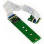 KALEA-INFORMATIQUE Extensión Riser Tipo M.2 NGFF para Montar un SSD M2 PCIe M Key AHCI o NVMe en un Puerto M2 E A Key con Mantel