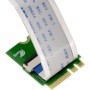 KALEA-INFORMATIQUE Extensión Riser Tipo M.2 NGFF para Montar un SSD M2 PCIe M Key AHCI o NVMe en un Puerto M2 E A Key con Mantel