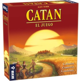 Devir - Catan, Juego de Mesa, 3-4 jugadores, Juego de Mesa Familiar, Juego de Mesa para jugar con Amigos (BGCATAN)