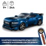 LEGO Speed Champions Deportivo Ford Mustang Dark Horse Coche de Juguete Azul para Construir, Maqueta de Vehículo con Minifigura