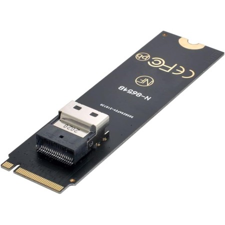 chenyang M.2 NVME PCIE SSD a SFF-8654 y NGFF SATA SSD a SATA 2 en 1 adaptador combinado para placa base (no funciona NVEM SSD a