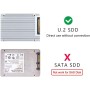 chenyang M.2 NVME PCIE SSD a SFF-8654 y NGFF SATA SSD a SATA 2 en 1 adaptador combinado para placa base (no funciona NVEM SSD a