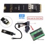 chenyang M.2 NVME PCIE SSD a SFF-8654 y NGFF SATA SSD a SATA 2 en 1 adaptador combinado para placa base (no funciona NVEM SSD a