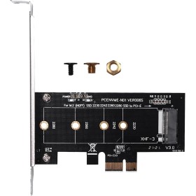 Gokelomg Tarjetas adicionales PCIE a M2 PCI 3.0 X1 a NVME SSD Soporte para M2 PCIE Raiser 2230 2242 2260 2280 M.2 SSD