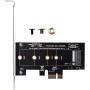 Gokelomg Tarjetas adicionales PCIE a M2 PCI 3.0 X1 a NVME SSD Soporte para M2 PCIE Raiser 2230 2242 2260 2280 M.2 SSD