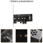 Gokelomg Tarjetas adicionales PCIE a M2 PCI 3.0 X1 a NVME SSD Soporte para M2 PCIE Raiser 2230 2242 2260 2280 M.2 SSD
