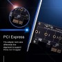 Gokelomg Tarjetas adicionales PCIE a M2 PCI 3.0 X1 a NVME SSD Soporte para M2 PCIE Raiser 2230 2242 2260 2280 M.2 SSD