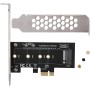 Extensor de Tarjeta de expansi¨®n PCI-E a M.2 Convertidor Adaptador de Tarjeta Vertical PCI-E para Disco Duro NVME M2 NGFF